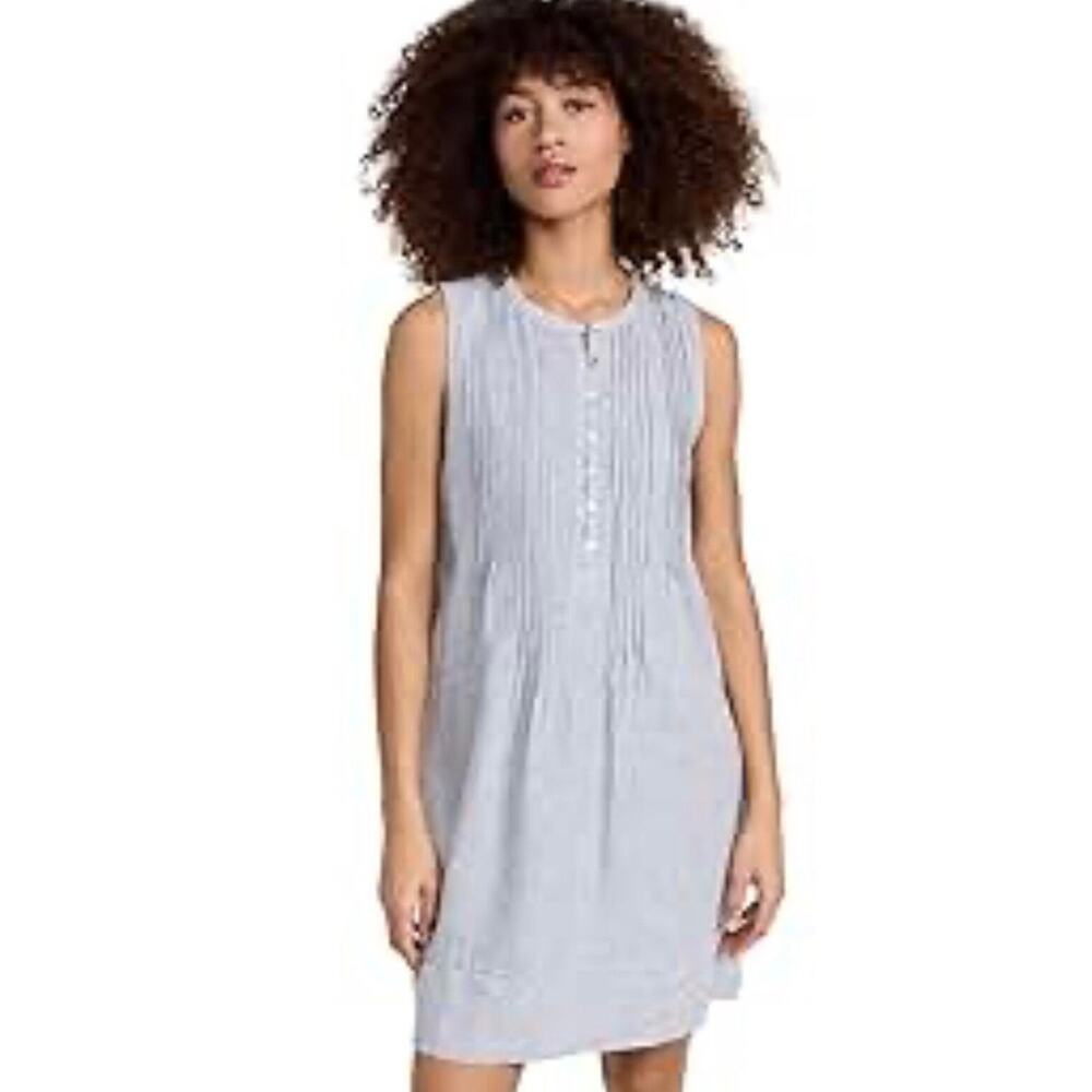 Faherty Isha Dress in classic Blue Mini Stripe size XXL $178.00 retail